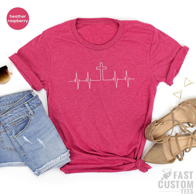 Cross Shirt, Christian T-Shirt, Religious Shirts, Shirt For Christian, Prayer T-Shirt, Gift For Prayer, Faith Shirt, Jesus Love Tee - 5.jpg