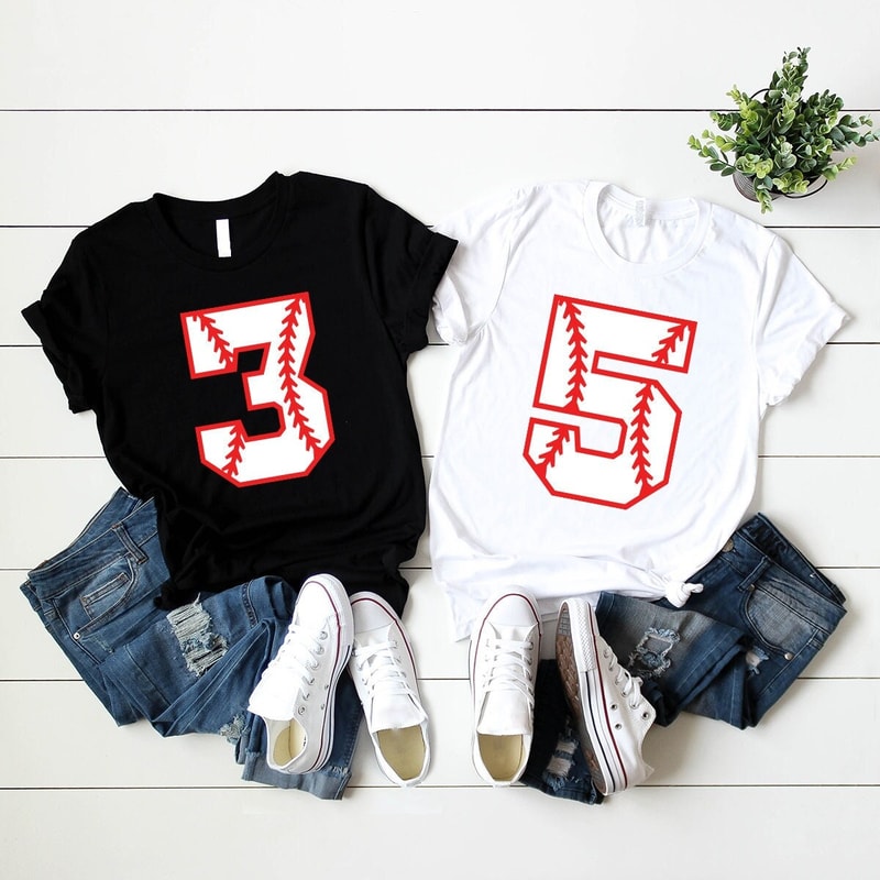 Custom Baseball Shirt, Personalized Gifts, Baseball Numbers Shirt, Baseball Birthday Shirts, Baseball Mom Shirt, Baseball Gift, Gift for Him - 1.jpg