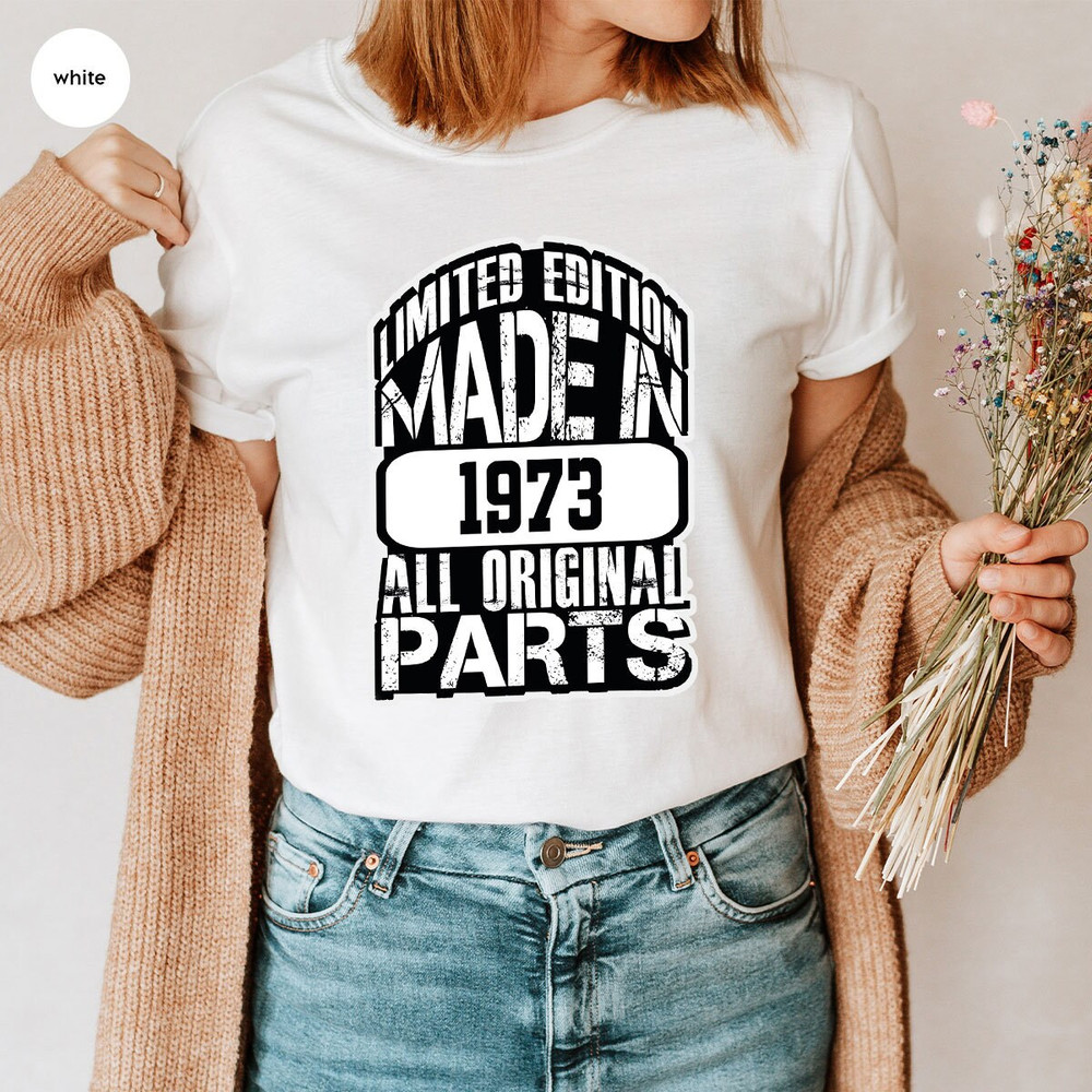 Custom Birthday T-Shirt, 50th Birthday Graphic Tees, Funny Birthday Shirt, Birthday Gifts, Personalized Birthday Shirt, 1973 Birthday TShirt - 2.jpg
