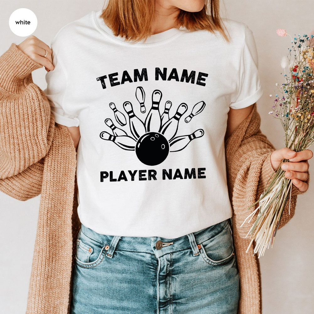 Custom Bowling Shirts, Personalized Bowling Gift, Bowling Crewneck Sweatshirt, Bowling Toddler Shirts, Customized Team Player Name T-Shirt - 4.jpg