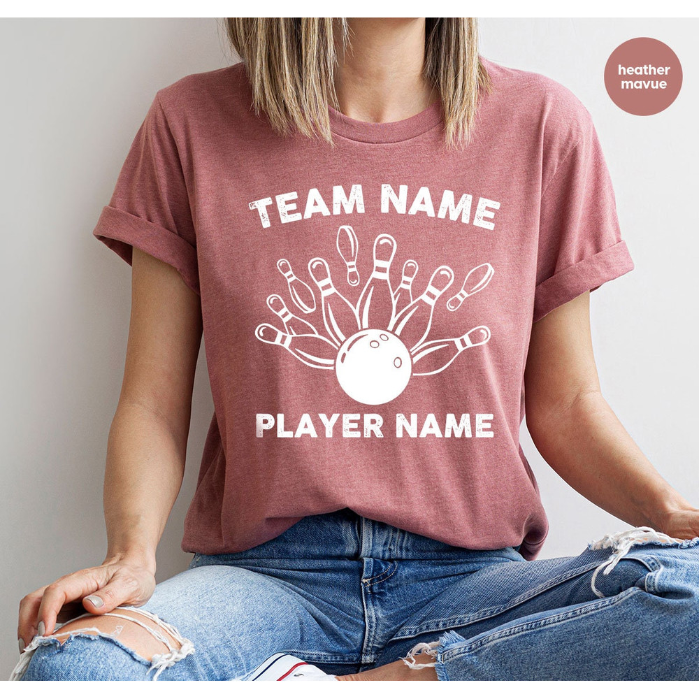 Custom Bowling Shirts, Personalized Bowling Gift, Bowling Crewneck Sweatshirt, Bowling Toddler Shirts, Customized Team Player Name T-Shirt - 7.jpg