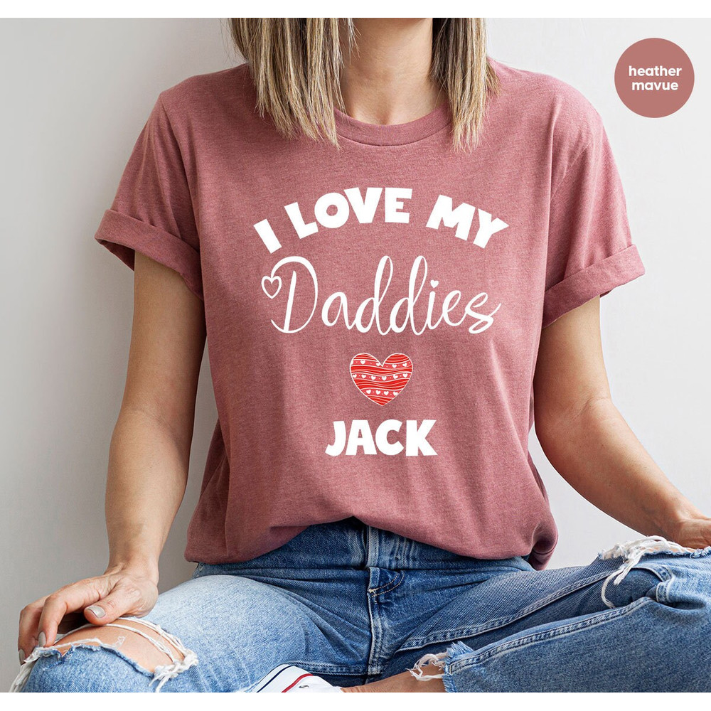 Custom Fathers Day Gifts, Personalized Gay Dads Toddler Shirt, Trendy Daddy Gifts, Daddy Outfit, LGBTQ Gift, I Love My Daddies Shirt - 7.jpg