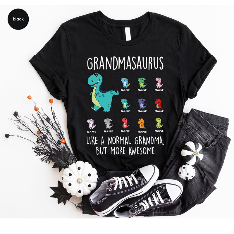 Custom Grandma T-Shirt, Personalized Grandma Gifts, Funny Grandmasaurus Shirt, Mothers Day Shirt, New Grandma Gift, Great Grandma Gifts - 5.jpg