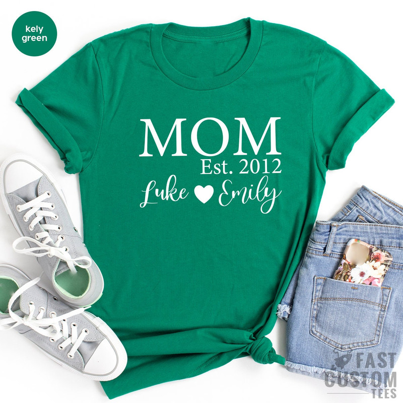 Custom Mom Shirt, Personalized Mom Tee, Mother's Day Shirt, Mother Gifts, Gift For Mama, Mama TShirt, Mommy T Shirt, Gift From Kids - 5.jpg