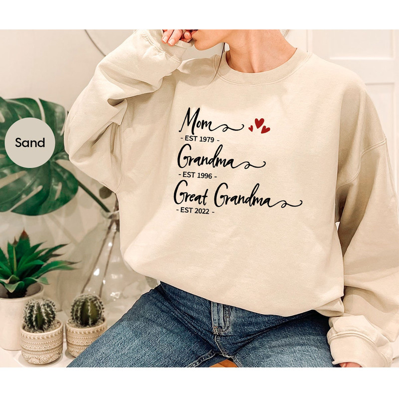 Custom Mom T-Shirt, Mothers Day Gift, Grandma Gifts, Mothers Day Shirt, Personalized Gifts, Great Grandma Gift, Matching Family Shirts - 7.jpg