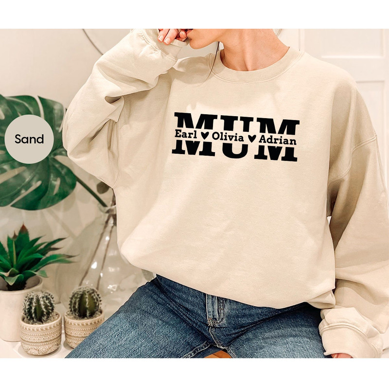Custom Mothers Day Shirt, Gift for Mom, Personalized Mom Shirt, Mama T-Shirt, Mothers Day Gift, Mom Gift, Mama Crewneck Sweatshirt - 7.jpg