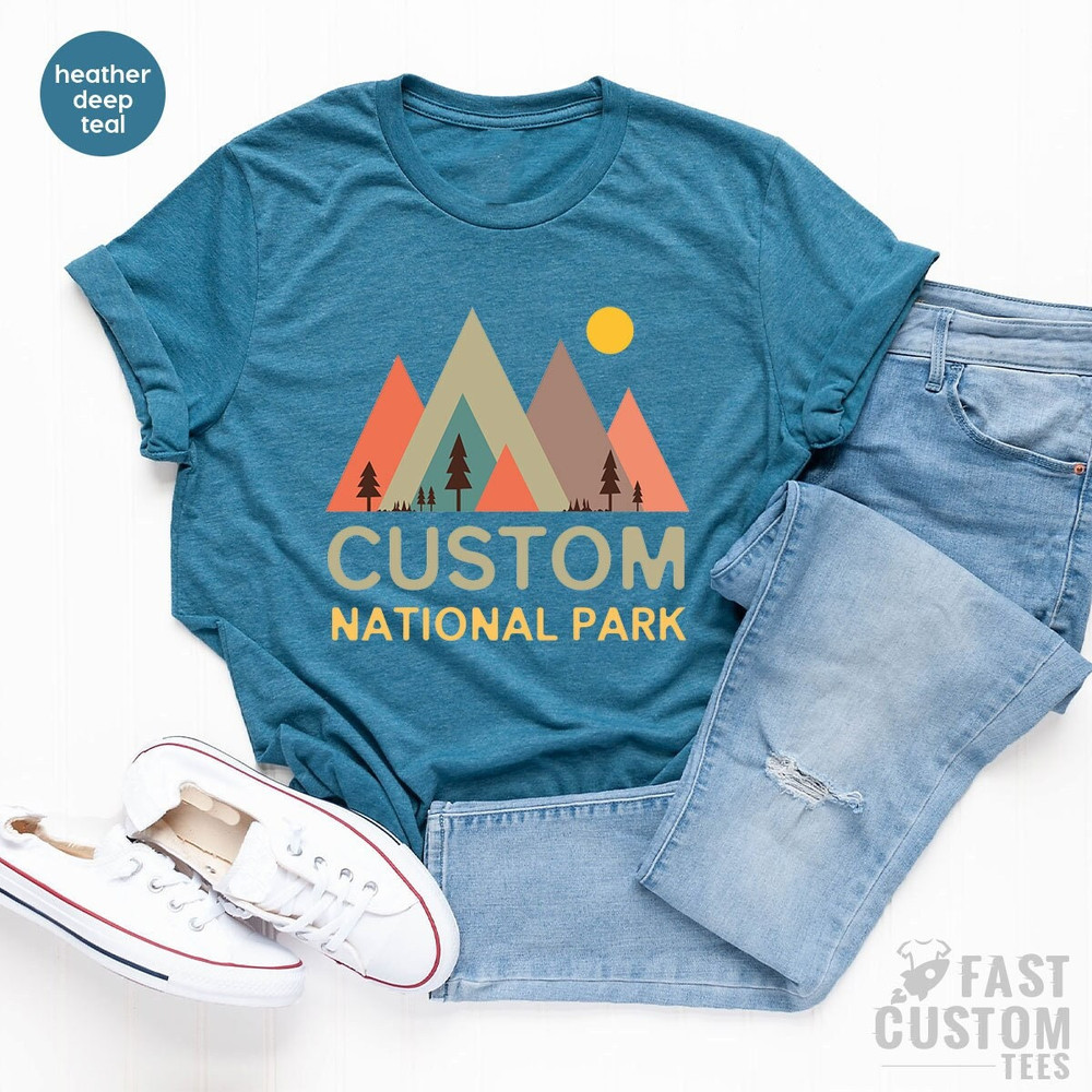 Custom National Park Shirt, National Park Shirt, Camping Shirt, Hiking Shirt, Custom Shirt, Outdoor Shirt, Mountain Shirt, National Park Tee - 1.jpg
