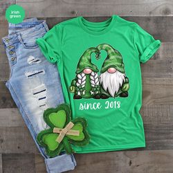 custom st patricks day shirts, personalized couples gifts, matching couples shirts, st patricks gift for wife, saint pat