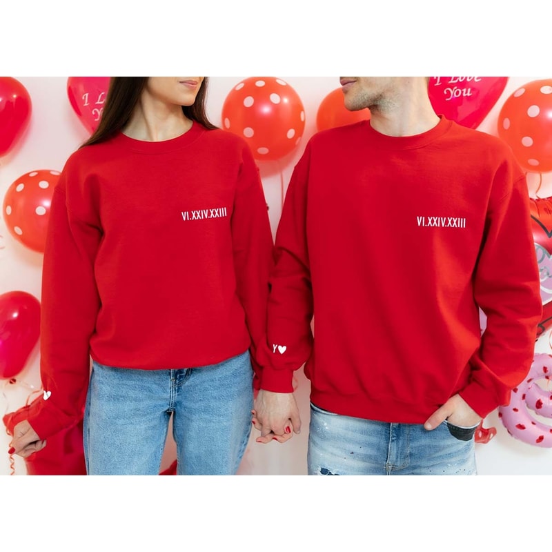 Customized Couple Shirt, Personalized Crewneck Sweatshirt, Couple Gifts, Valentines Day T-Shirt, Matching Couple Shirt, Boyfriend Gift - 4.jpg
