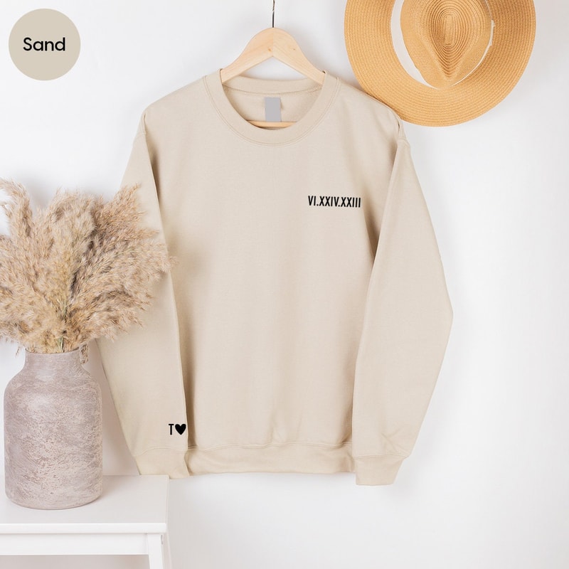 Customized Couple Shirt, Personalized Crewneck Sweatshirt, Couple Gifts, Valentines Day T-Shirt, Matching Couple Shirt, Boyfriend Gift - 5.jpg