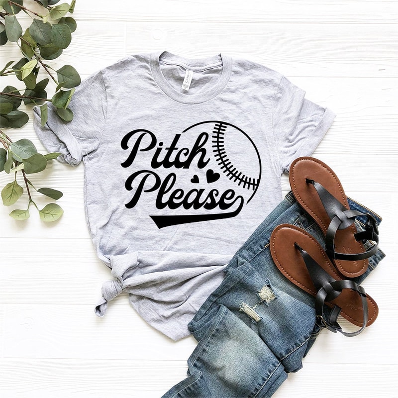Cute Baseball T-Shirt, Pitch And Please Baseball Shirt, Baseball Fan Shirt, Baseball Shirt, Baseball Lover Tshirt, Softball Shirt - 3.jpg