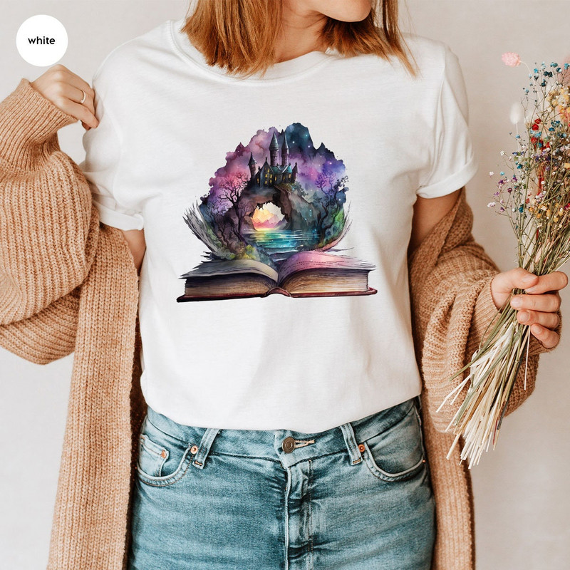 Cute Book Shirts, Toddler Reading Shirts, Librarian Gifts, Reader Womens Clothing, Librarian Vneck T-Shirt, Book Love Gifts - 3.jpg