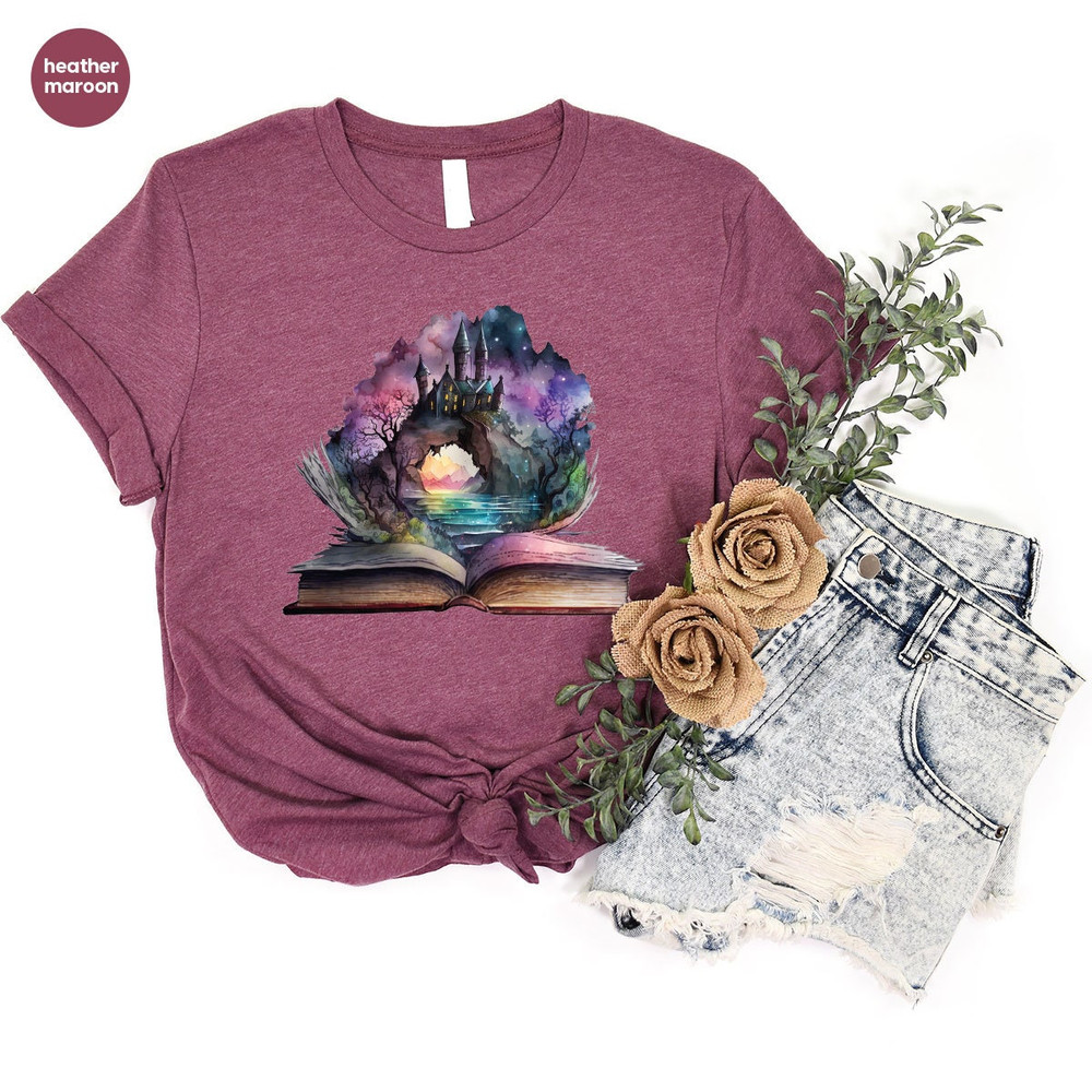 Cute Book Shirts, Toddler Reading Shirts, Librarian Gifts, Reader Womens Clothing, Librarian Vneck T-Shirt, Book Love Gifts - 6.jpg
