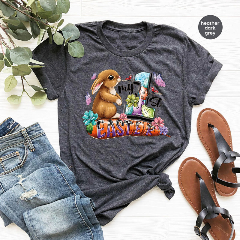 Cute Easter Bunny T-Shirt, Kids Easter Day Shirt, Easter Eggs Crewneck Sweatshirt, Easter Gifts, Graphic Tees, Gifts for Him, Gifts for Her - 2.jpg