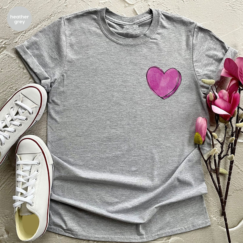Cute Heart Pocket Tee, Valentines Day T-Shirt, Valentines Gifts, Pocket Shirts for Women, Heart Graphic Tees, Girlfriend Gift, Gifts for Her - 7.jpg