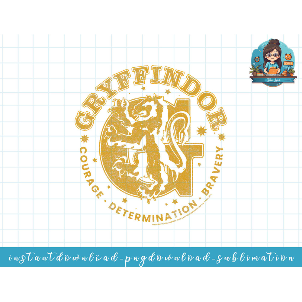 Harry Potter House Gryffindor Courage Determination Bravery png, sublimate, digital download.jpg