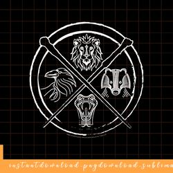 harry potter hogwarts house symbols line art png, sublimate, digital download