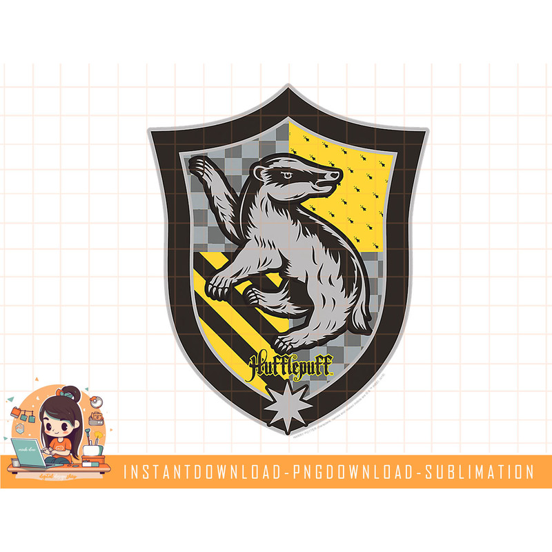 Harry Potter Hufflepuff Shield Crest png, sublimate, digital download.jpg