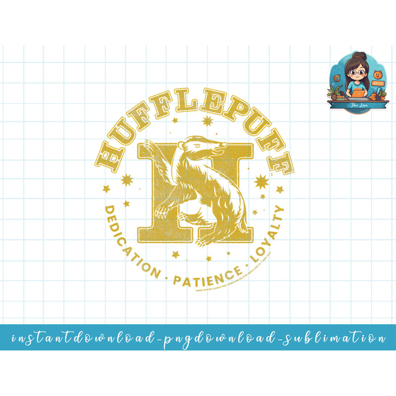 Harry Potter House Hufflepuff Dedication, Patience, Loyalty png, sublimate, digital download.jpg