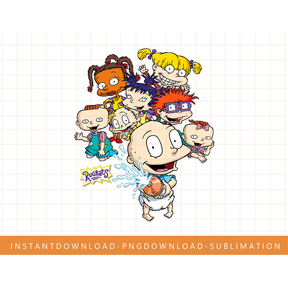 Rugrats Tommy Squirting Milk T-Shirt png, sublimate, digital print.jpg
