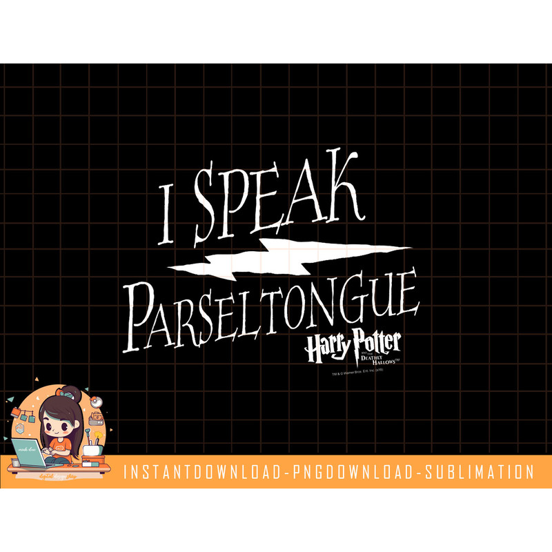 Harry Potter I Speak Parseltongue png, sublimate, digital download.jpg