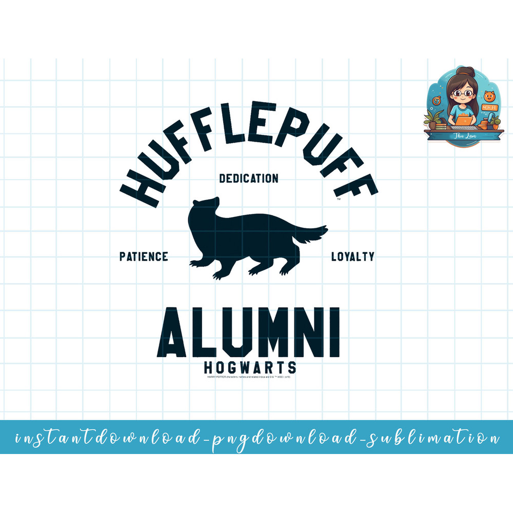 Harry Potter Hufflepuff Alumni Logo png, sublimate, digital download.jpg