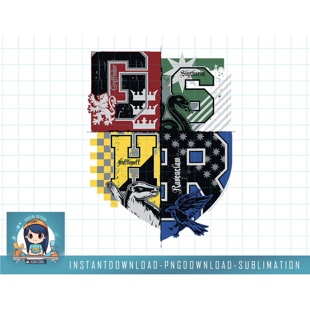 Harry Potter Hogwarts Quidditch Flags Crest png, sublimate, digital download.jpg