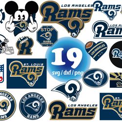 Los Angeles Rams svg, NFL football teams logos svg, american football svg, png