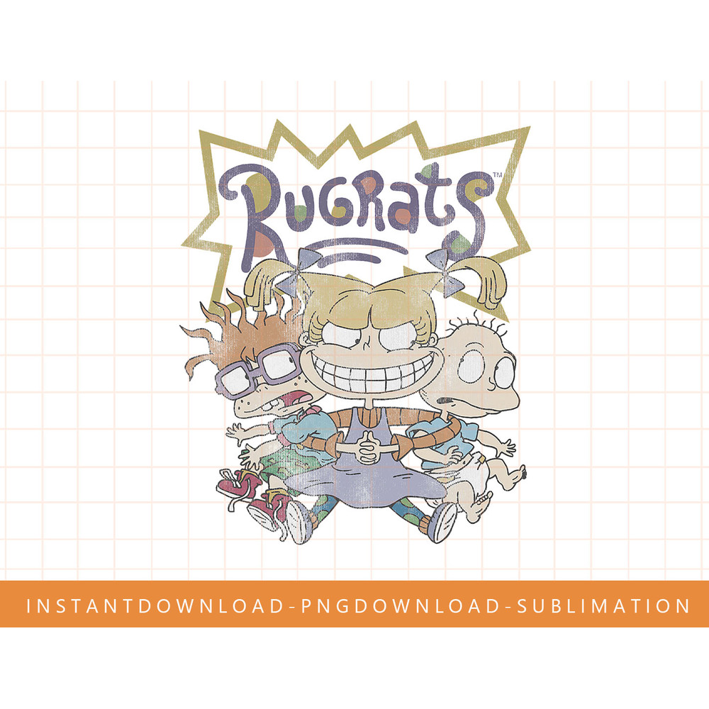 Rugrats Trio Caught By Angelica Vintage Graphic png, sublimate, digital print.jpg