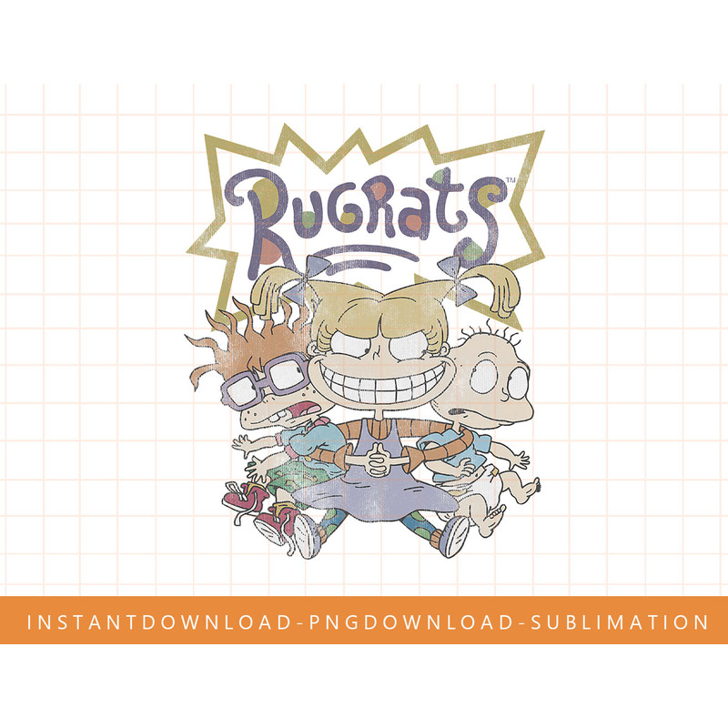 Rugrats Trio Caught By Angelica Vintage Graphic png, sublimate, digital print.jpg