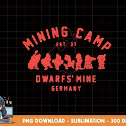 disney snow white mining camp est. 37 graphic t-shirt png, sublimation, digital print