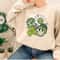 Cute St Patricks Day T-Shirt, Shamrock Clothing, Irish Shirt, Four Leaf Clover Tee, St Patricks Day Crewneck Sweatshirt, Gift for Her - 7.jpg