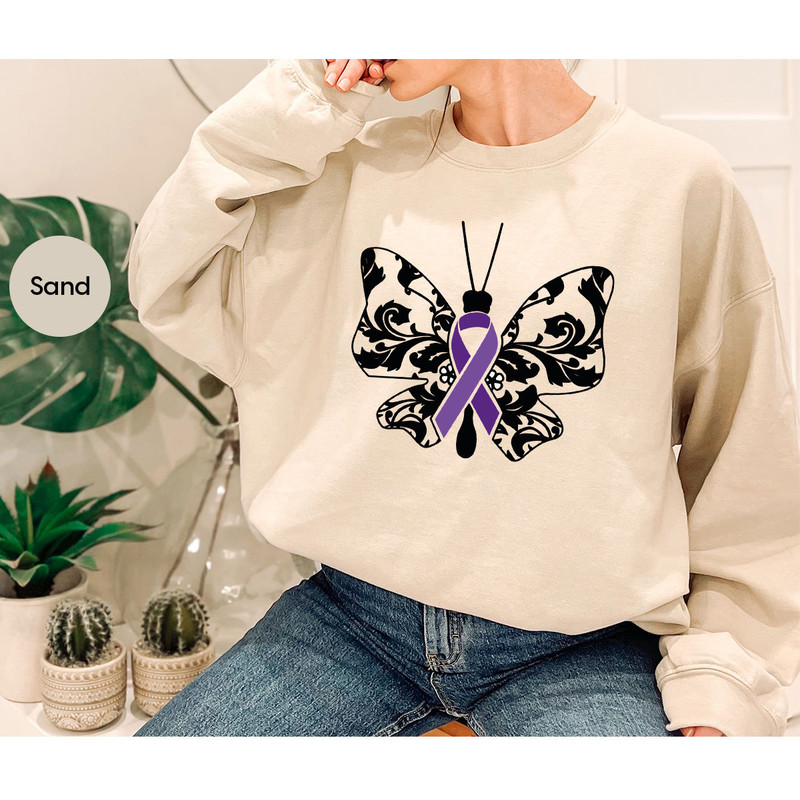Cystic Fibrosis Shirt, Cystic Fibrosis Awareness Outfit, Cystic Fibrosis Survivor Gift, Invisible Illness T-Shirt, Butterfly Graphic Tees - 7.jpg