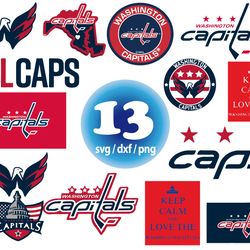 washington Capitals svg, NHL Hockey Teams Logos svg, american football svg, png