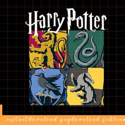 harry potter house crests panels png, sublimate, digital download