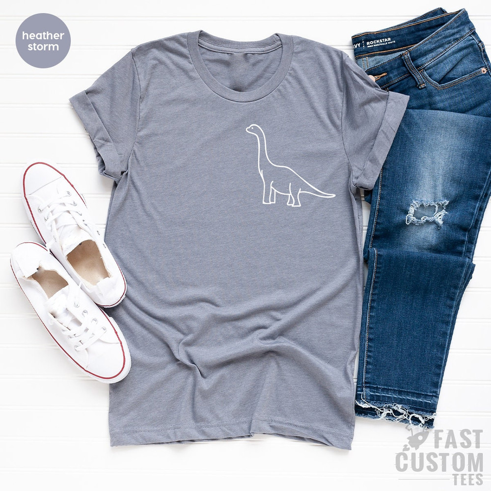 Dinosaur T Shirt, Dinasour Pocket TShirt, Brontosaurus Shirt, Jurassic T Shirt, Dino TShirt, Cute Dinosaur Shirt, Brachiosaurus Shirt, - 7.jpg