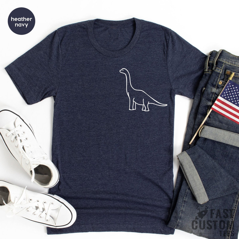 Dinosaur T Shirt, Dinasour Pocket TShirt, Brontosaurus Shirt, Jurassic T Shirt, Dino TShirt, Cute Dinosaur Shirt, Brachiosaurus Shirt, - 8.jpg