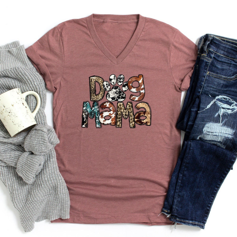 Dog Mama Shirt, Dog Mom Gift, Dog Mom T-shirt, Dog Mom T-Shirt, Gift for Her, Animal Love, Fur Mama, Dog Mom Shirt for Women, Dog Mom Shirt - 1.jpg