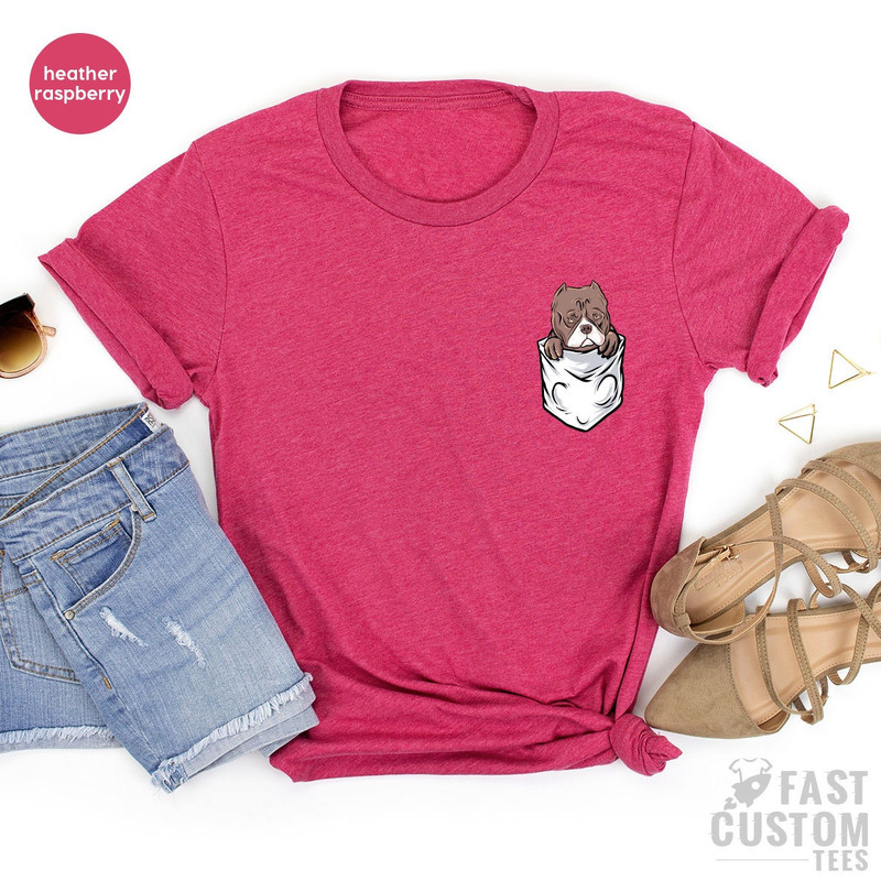 Dog Pocket Shirt, Animal Lover Shirt, Cute Dog Kids Shirt, Dog Toddler Shirt, Dog Birthday Gift, Women's Dog Shirt, Dog Lover Gift - 3.jpg