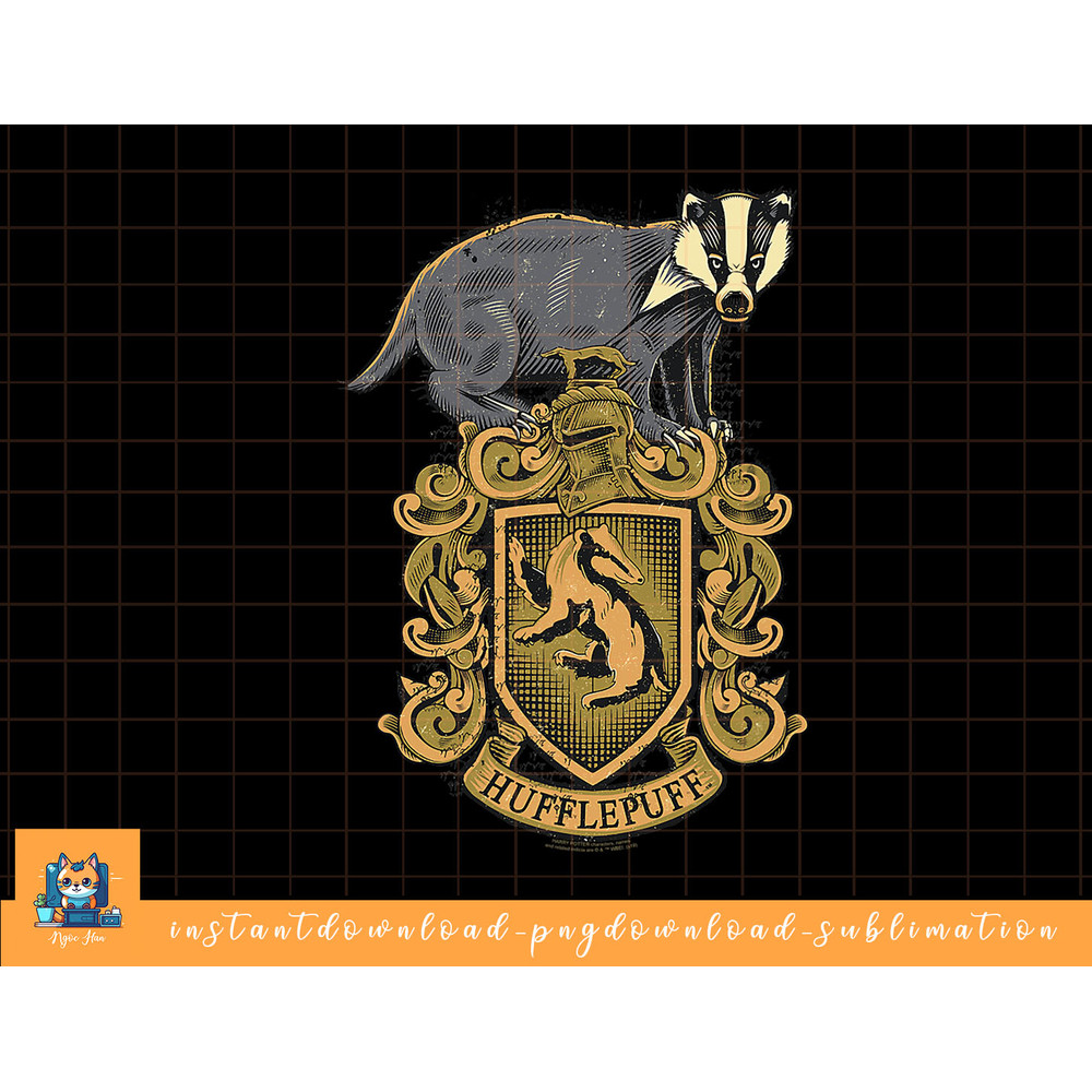 Harry Potter Hufflepuff Badger Crest png, sublimate, digital download.jpg