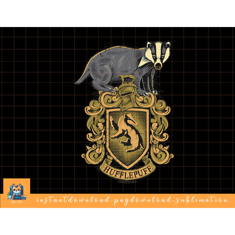 Harry Potter Hufflepuff Badger Crest png, sublimate, digital download.jpg