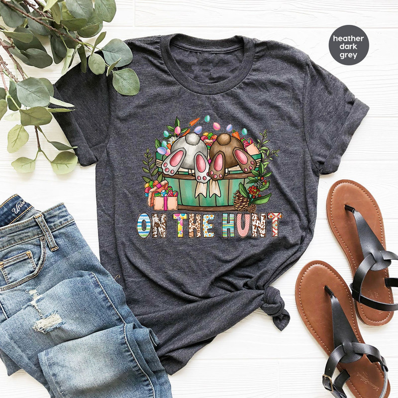 Easter Bunny Graphic Tees, Easter Gifts, Gifts for Her, Easter Day Shirts, Kids Easter Day Shirt, Easter Eggs Crewneck Sweatshirt - 2.jpg