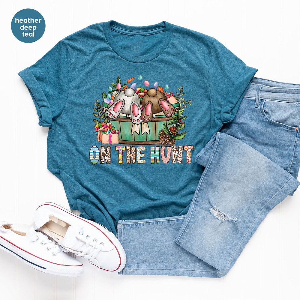 Easter Bunny Graphic Tees, Easter Gifts, Gifts for Her, Easter Day Shirts, Kids Easter Day Shirt, Easter Eggs Crewneck Sweatshirt - 3.jpg