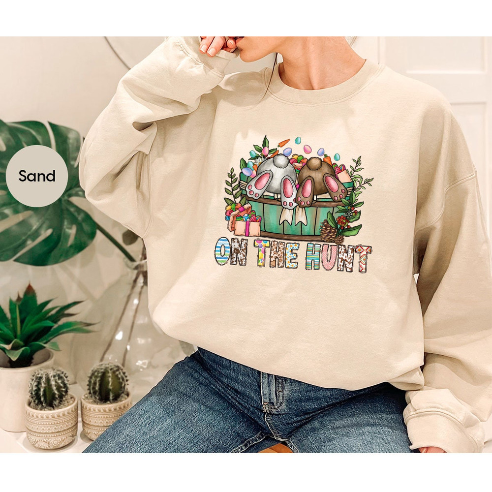 Easter Bunny Graphic Tees, Easter Gifts, Gifts for Her, Easter Day Shirts, Kids Easter Day Shirt, Easter Eggs Crewneck Sweatshirt - 7.jpg
