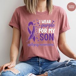 epilepsy shirts, epilepsy awareness tees, epilepsy support shirt, epilepsy son crewneck sweatshirt, epilepsy gift, neuro