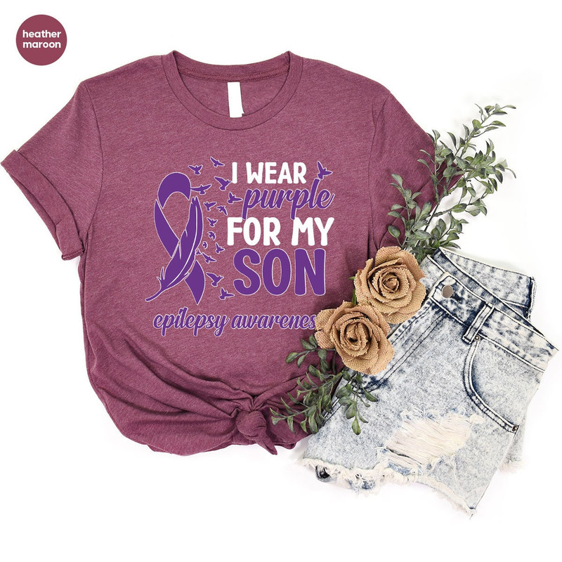 Epilepsy Shirts, Epilepsy Awareness Tees, Epilepsy Support Shirt, Epilepsy Son Crewneck Sweatshirt, Epilepsy Gift, Neurodiversity TShirt - 4.jpg