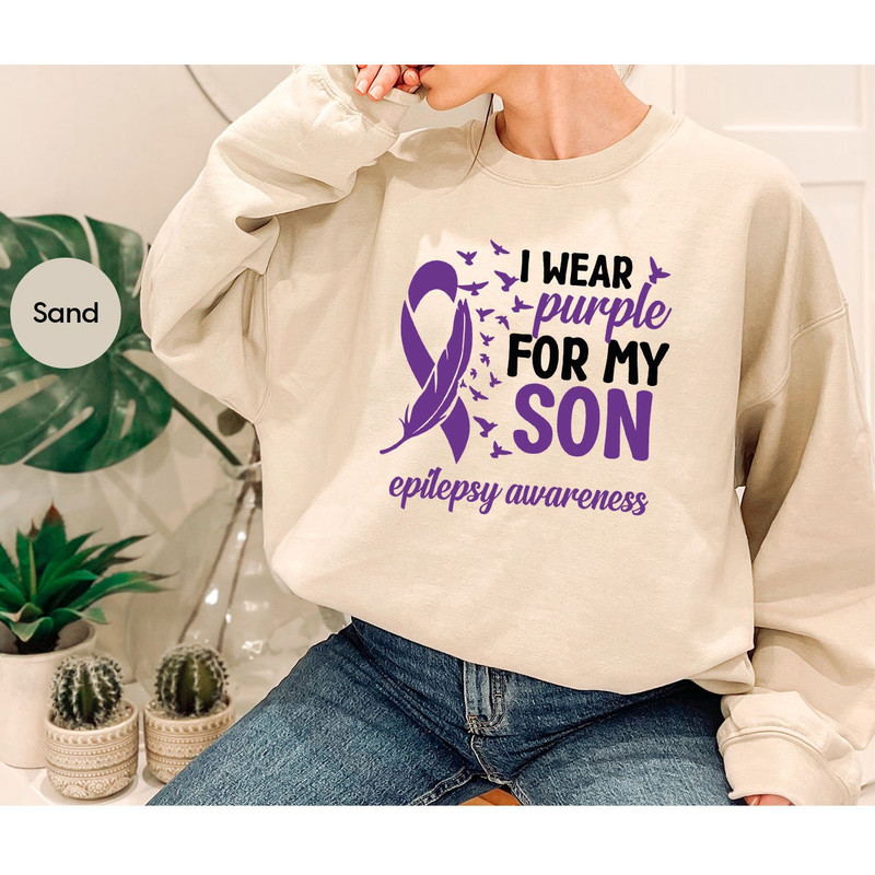 Epilepsy Shirts, Epilepsy Awareness Tees, Epilepsy Support Shirt, Epilepsy Son Crewneck Sweatshirt, Epilepsy Gift, Neurodiversity TShirt - 7.jpg