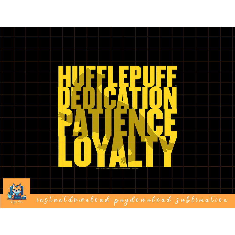 Harry Potter Hufflepuff Badger Silhouette Text png, sublimate, digital download.jpg