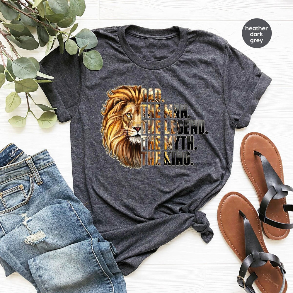 Fathers Day Shirt, Cool Dad Outfit, Fathers Day Gifts, Lion Graphic Tees, Gifts for Dad, Grandpa Shirts, Grandpa Gifts, Gift from Kids - 1.jpg