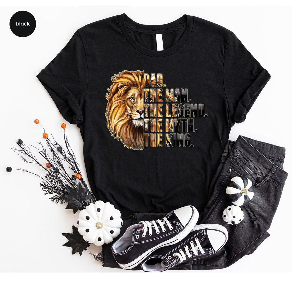 Fathers Day Shirt, Cool Dad Outfit, Fathers Day Gifts, Lion Graphic Tees, Gifts for Dad, Grandpa Shirts, Grandpa Gifts, Gift from Kids - 2.jpg
